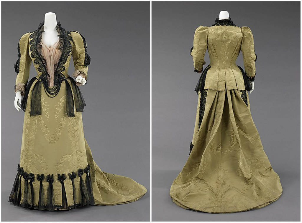 1893. Ensemble. Silk, jet, metal. metmuseum