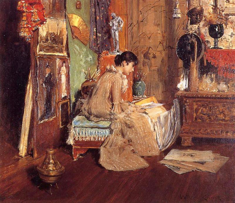 Connoisseur - The Studio Corner by William Merritt Chase, c.1883