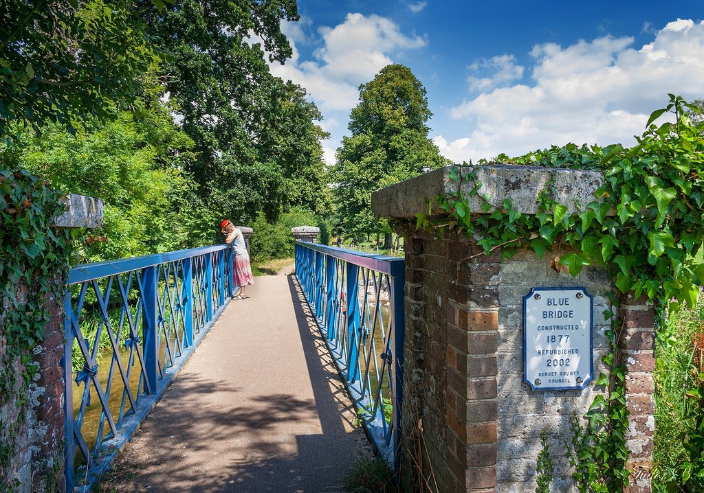 Blue Bridge at The Water Meadows, Dorchester, Dorset. Credit Tudor Barker, flickr