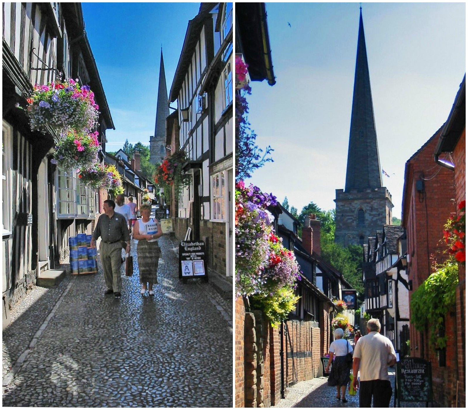 Timbered Elizabethan houses in Church Lane, Ledbury, Herefordshire. Credit David Wilson