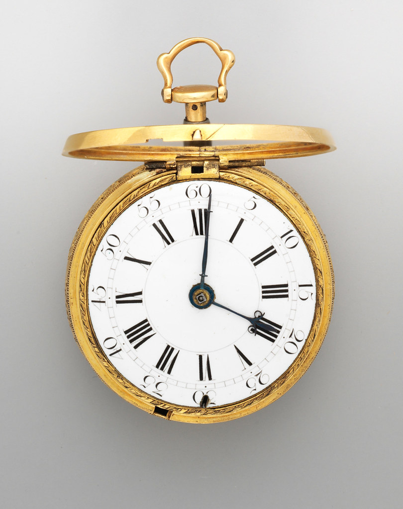 1740. Watch. British, London. Gold, enamel. metmuseum