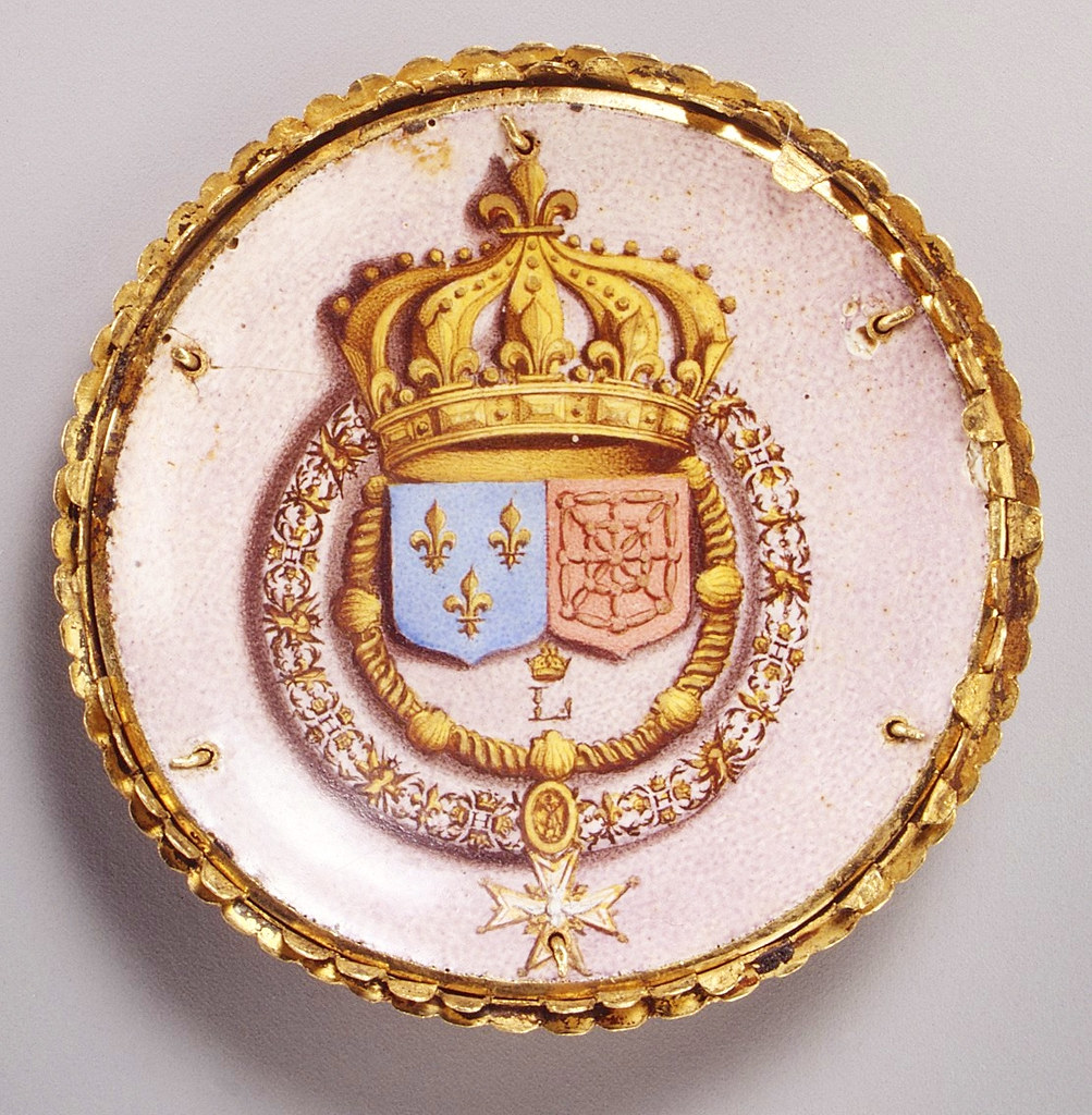 1645. Watch. Jacques Goullons. Case and dial of enameled gold; hand of steel; movement of brass, partly gilded, and steel. metmuseum