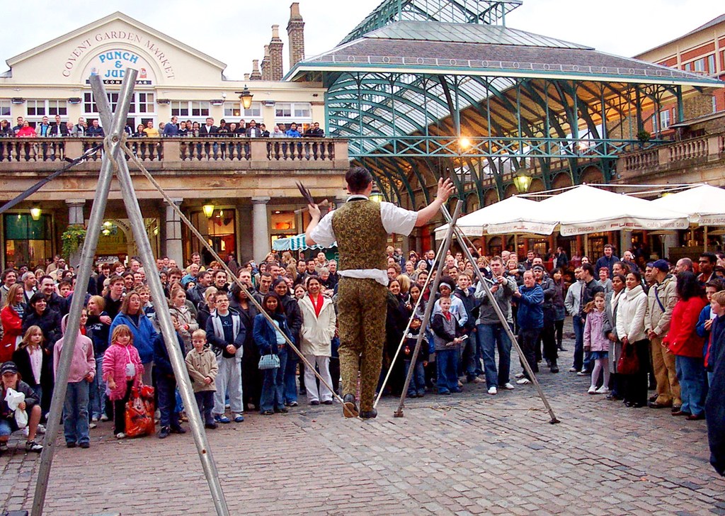 Covent Garden Street Performer. Credit CGP Grey