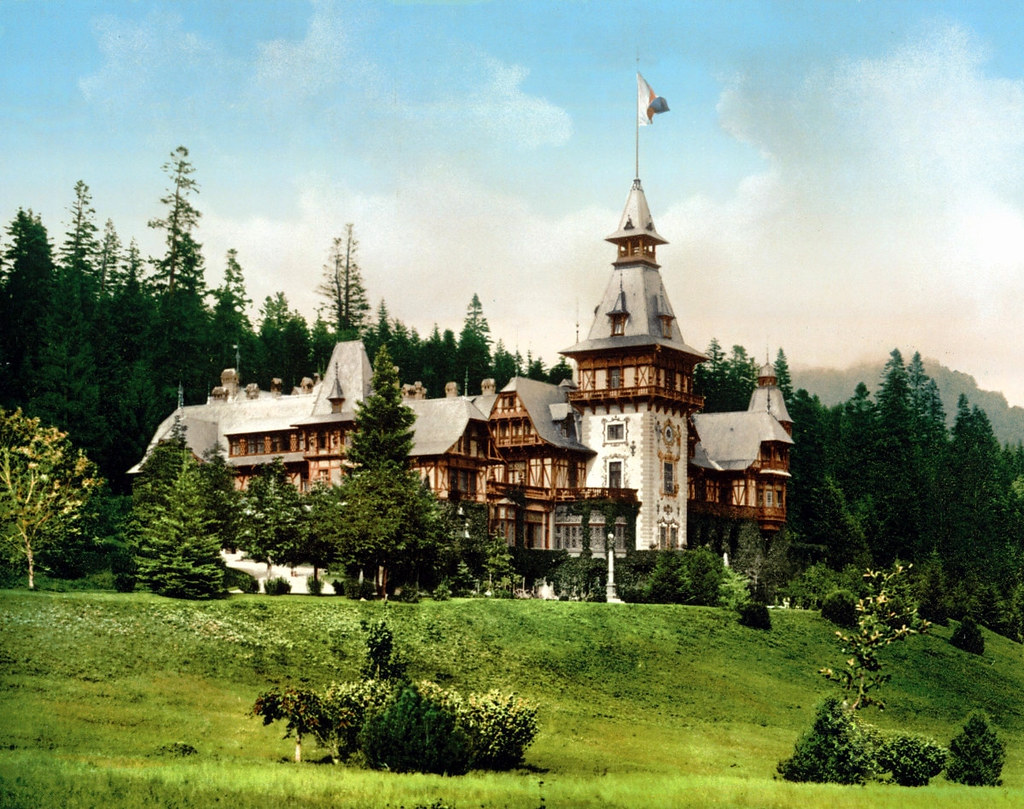 Peleş Castle. Sinaia, Romania. c. 1895