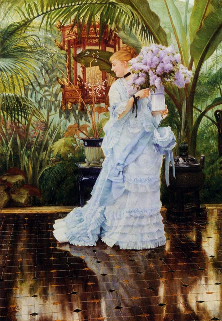 The Bunch of Lilacs by James Tissot, 1875
