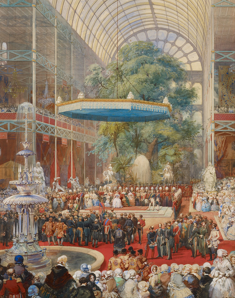 Opening of the Great Exhibition, 1 May 1851 by Eugène Louis Lami