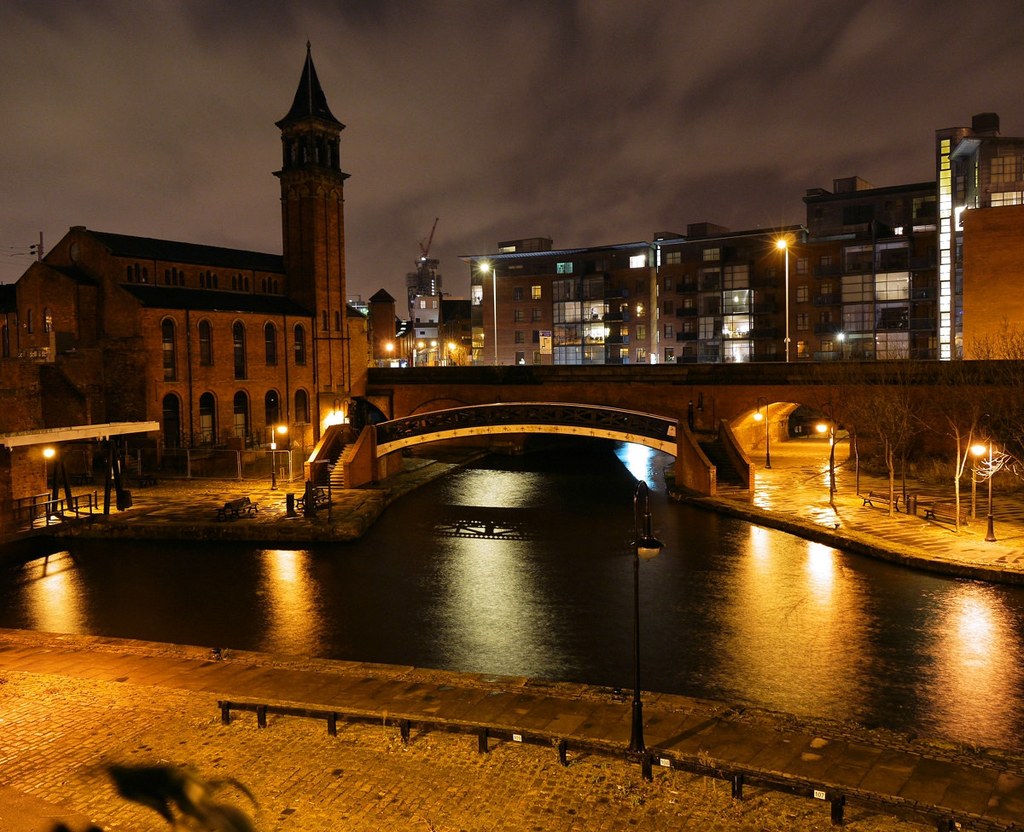Bridgewater Canal basin near Castlefield, Manchester. Credit Smabs Sputzer