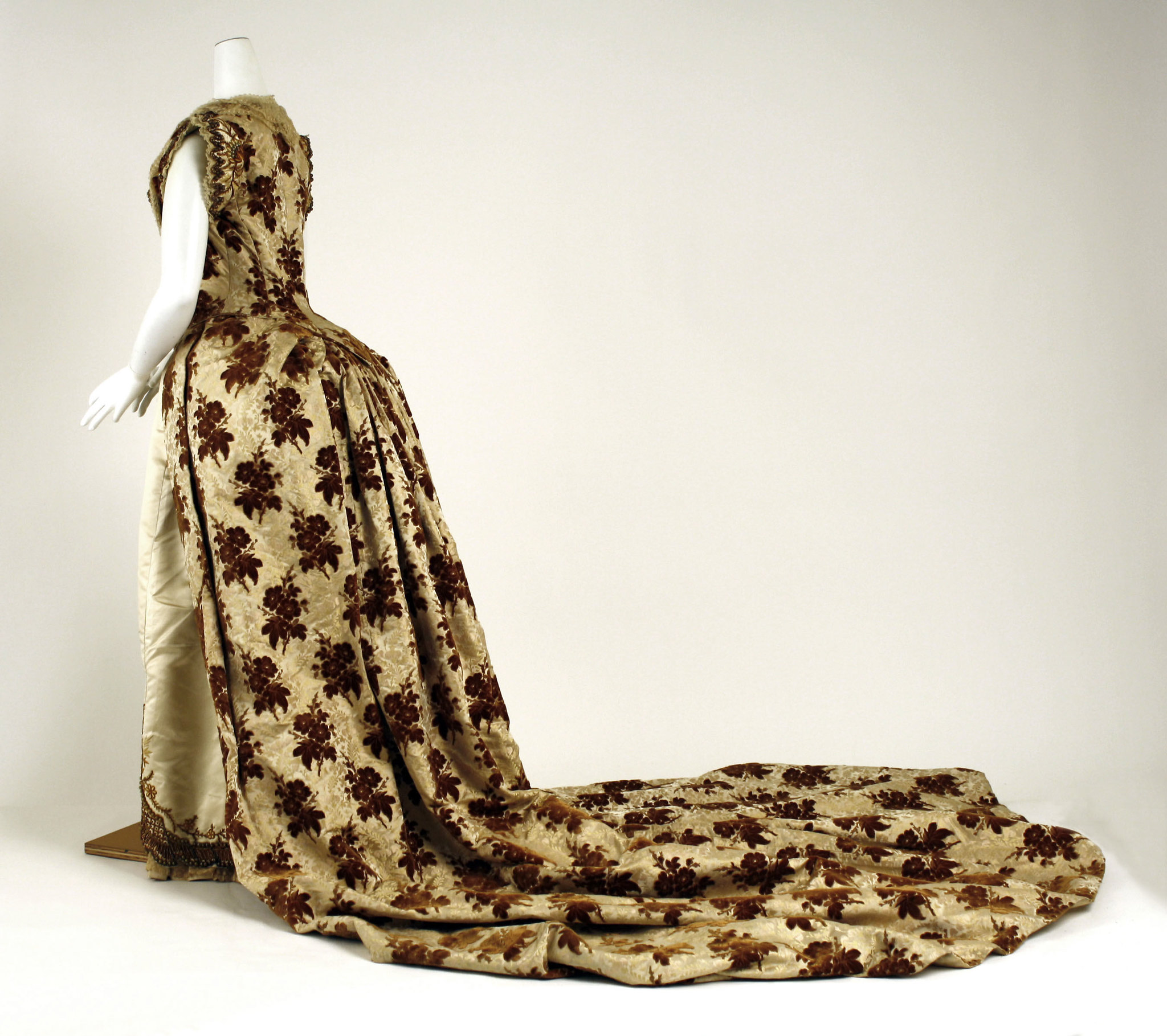 1887. French. Silk, Glass. metmuseum