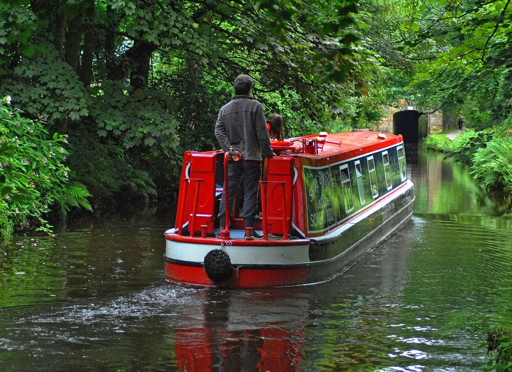 Cruising the peaceful waterways