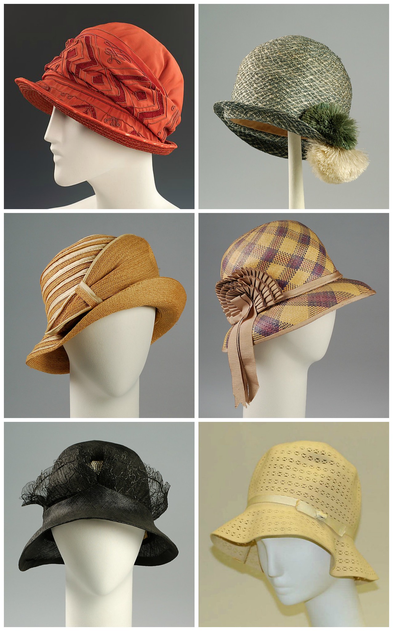 Cloches from the mid-1920s. metmuseum