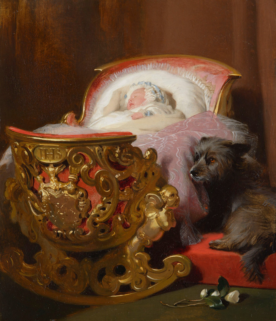 Princess Alice asleep by Edward Landseer, 1843