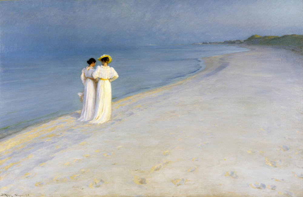 Summer Evening on Skagen's Southern Beach by P.S. Krøyer, 1893