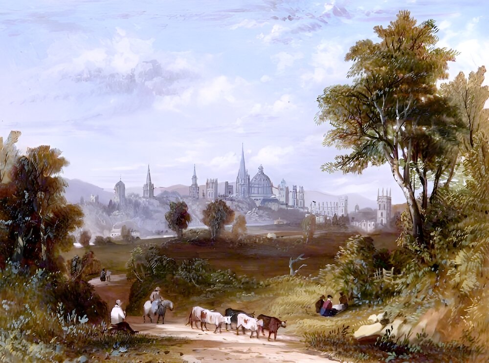 View of Oxford by William Turner of Oxford, 1820