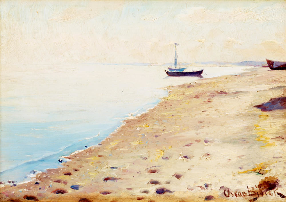 The Skagen Beach by Oscar Gustaf Bjorck, 1882