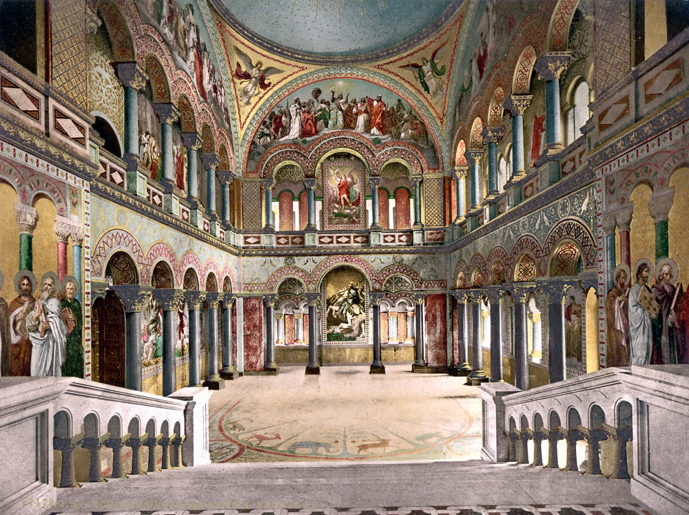 Throne room, Neuschwanstein Castle, c.1895