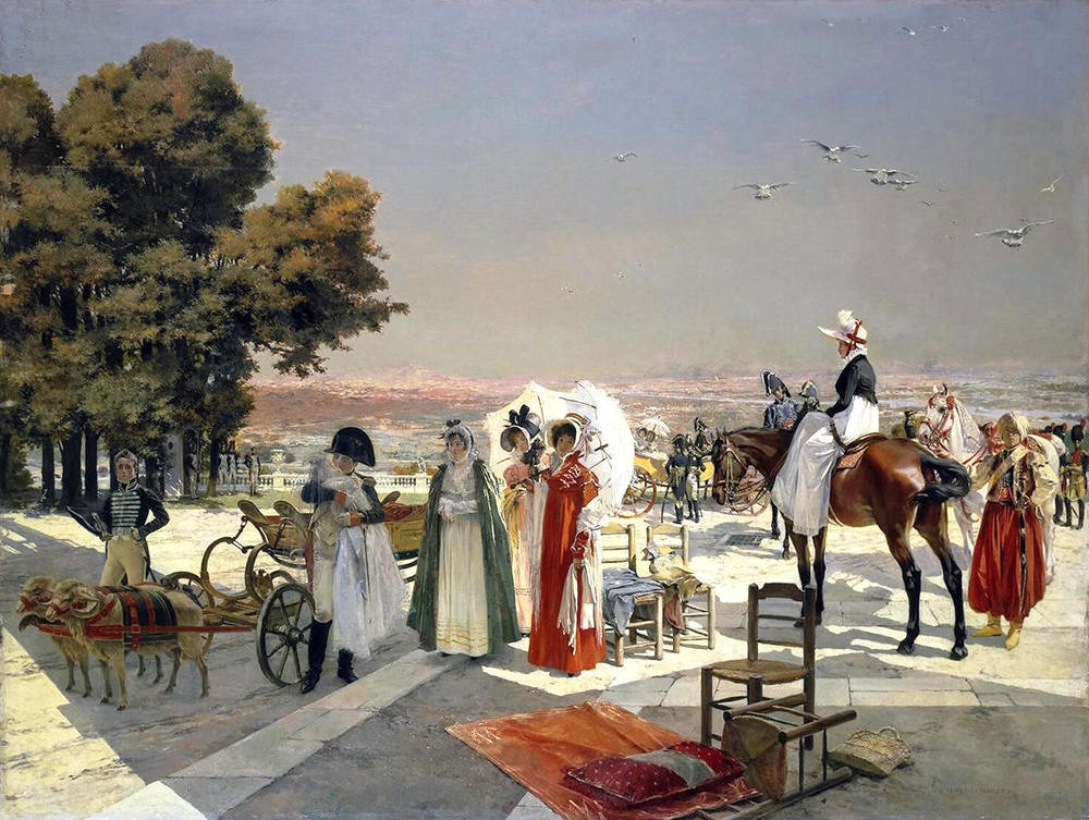 Napoleon I and the King of Rome at Saint-Cloud in 1811 by Francois Flameng