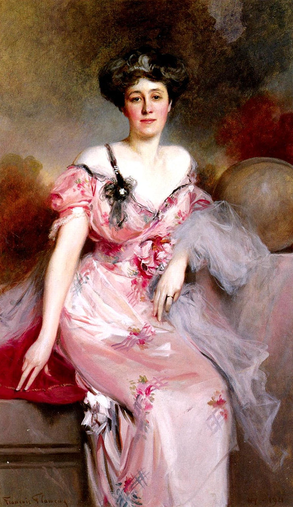 Portrait of Mme D by Francois Flameng - 1911