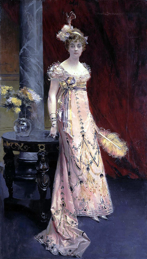 Portrait of the Duchess Dora Leichtenberg by Francois Flameng - 1896