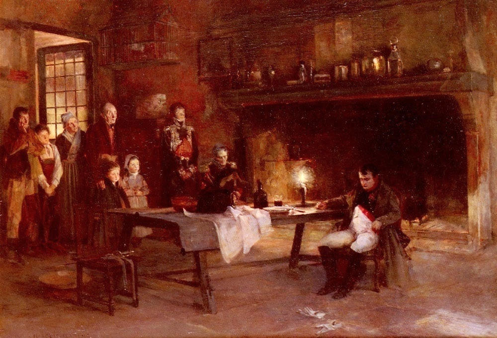 Napoleon After The Battle Of Waterloo by Francois Flameng