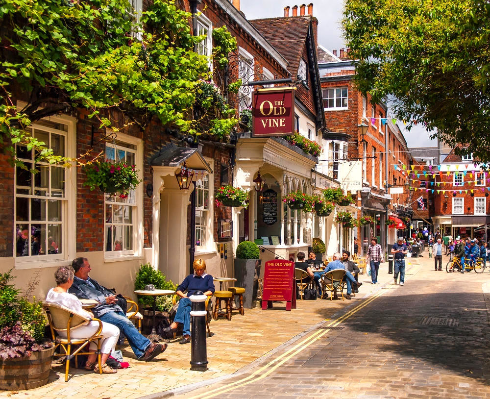Great Minster Street, Winchester. Credit Anguskirk, flickr