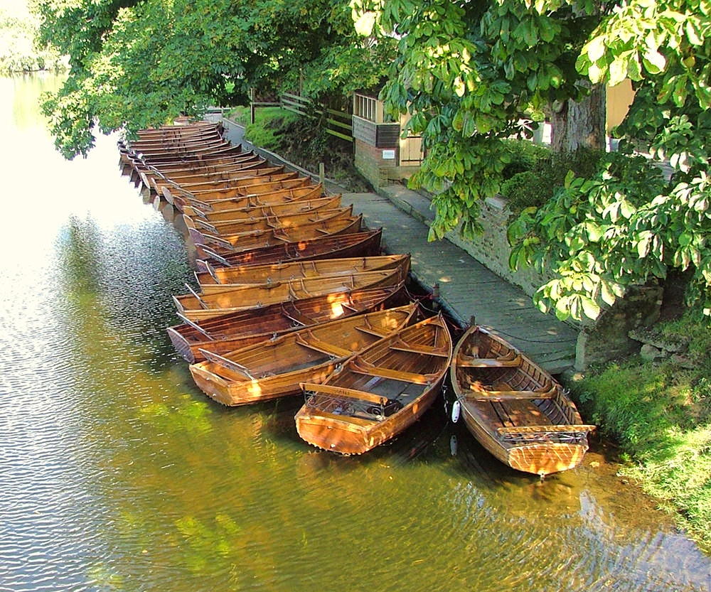 Rowing boats near Dedham. Credit Keven Law
