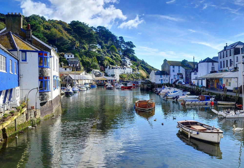 Polperro inner harbour, Cornwall. Credit Baz Richardson, flickr