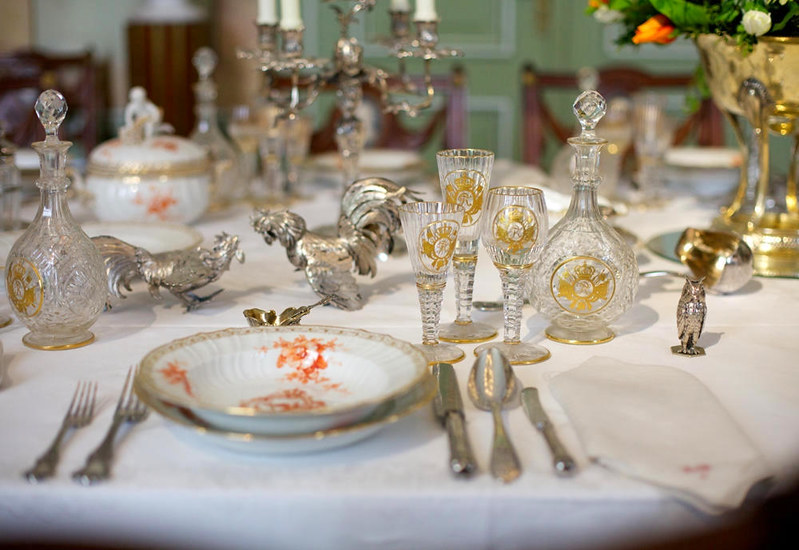 Dining Table detail, Doorn House. Credit Sebastiaan ter Burg