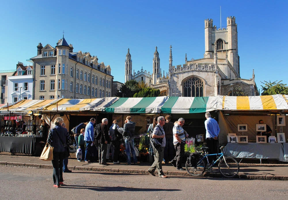 Cambridge market. Credit Baz Richardson, flickr