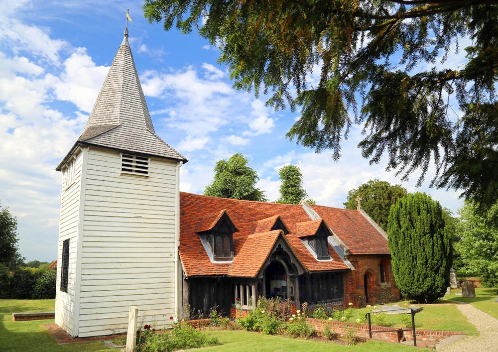 Church of St Andrew, Greensted, Essex. Credit Acabashi