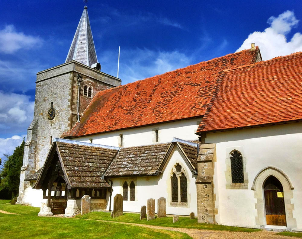 Holy Cross parish church, Binsted, Hampshire. Credit Mike Cattell