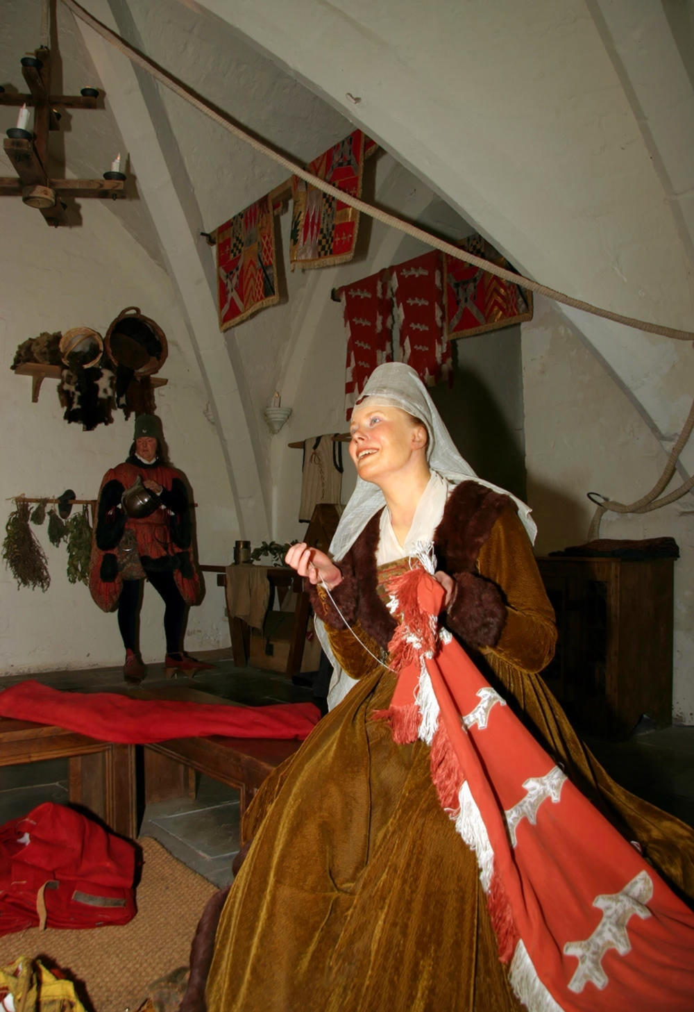 Fair maiden wax figure in Tussaud's exhibition at Warwick Castle. Credit Paul Reynolds, flickr