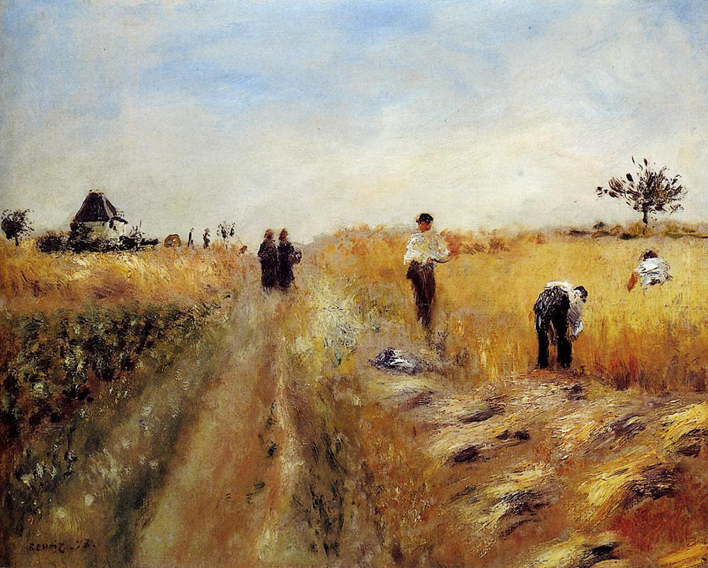 The Harvesters by Pierre Auguste Renoir, 1873
