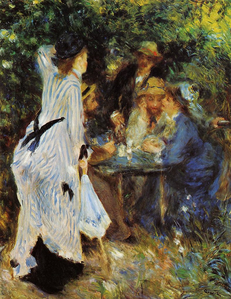 Under the Arbor at the Moulin de la Galette by Pierre Auguste Renoir, 1876