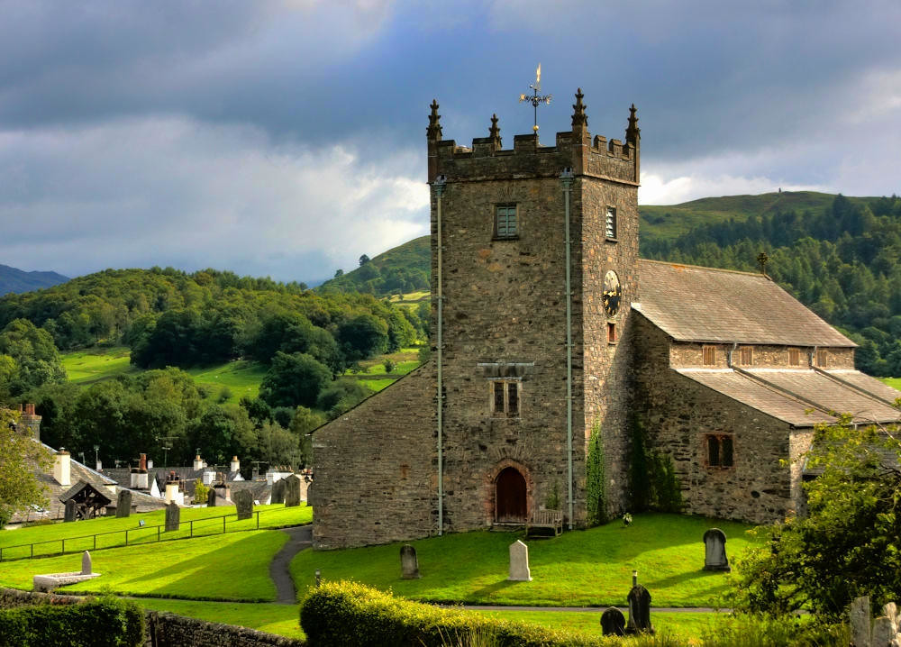 St Michael and All Angels Church at Hawkshead, Cumbria. Credit Anne Roberts, flickr