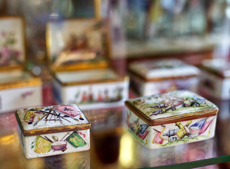 Snuffboxes at Doorn House. Credit Sebastiaan ter Burg