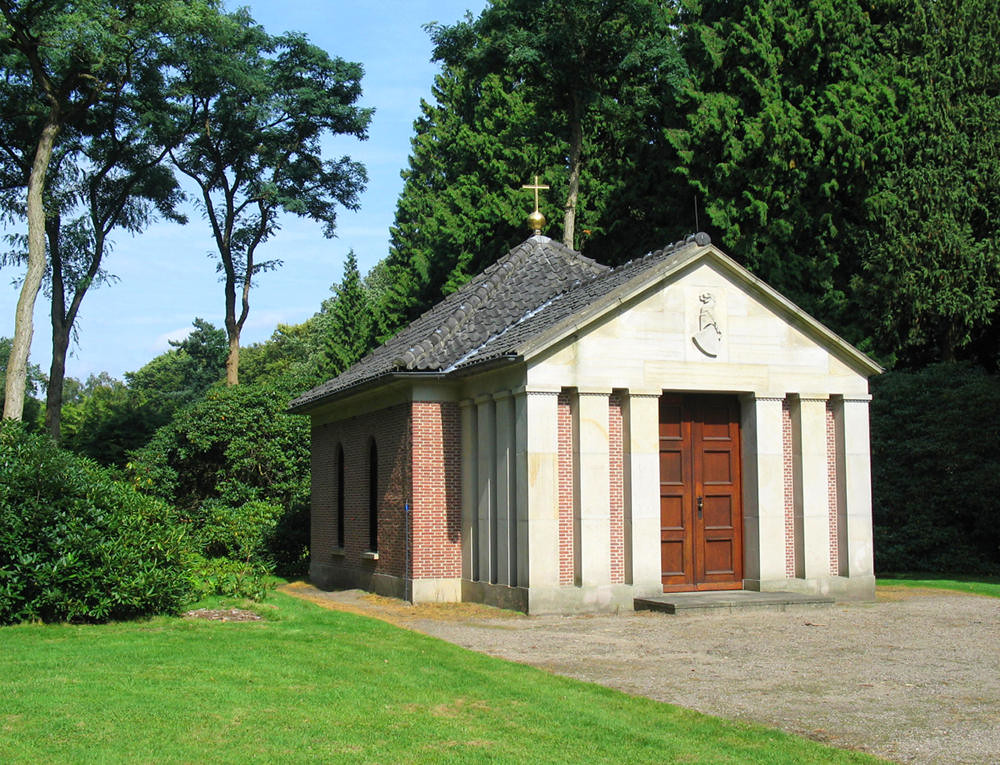 Mausoleum of Wilhelm II in the grounds of Doorn House, The Netherlands. Credit Basvb