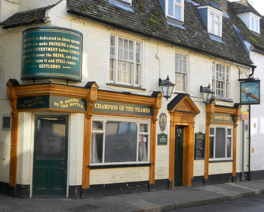 The Champion of the Thames pub, Cambridge. Credit William M. Connolley