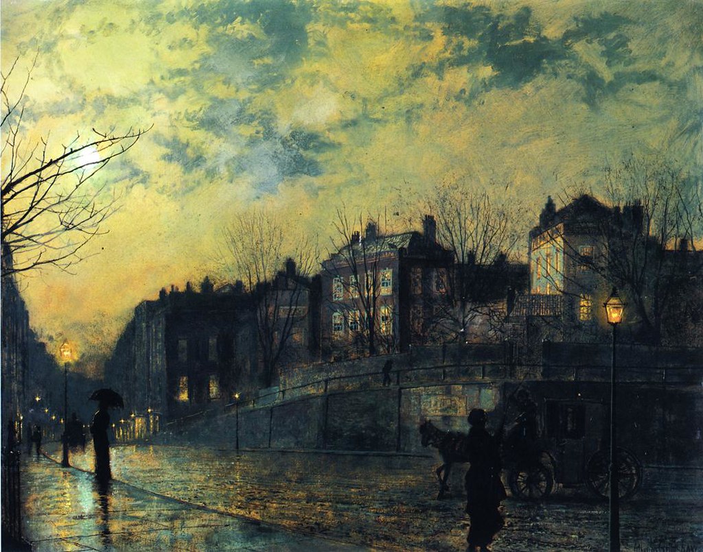 Hampstead by John Atkinson Grimshaw, 1881