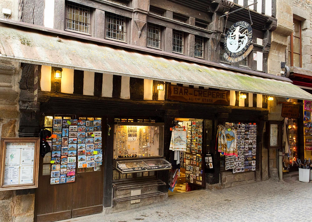 Ground floor of the hotel of the Siren of Mont-Saint-Michel. Credit Edouard Hue