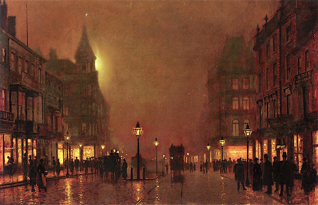 Briggate, Leeds by John Atkinson Grimshaw