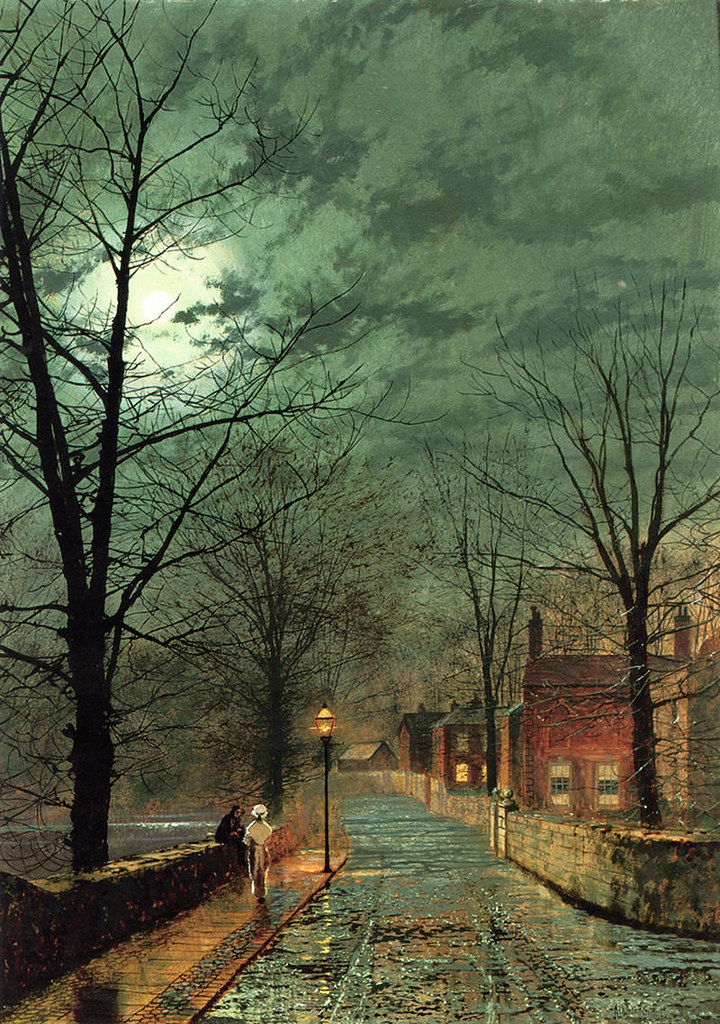 The Gossips, Bonchurch, Isle of Wight by John Atkinson Grimshaw, 1880