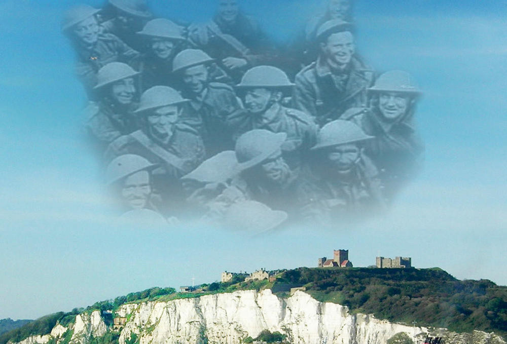 Dover Castle atop the white cliffs at Dover Port. Credit Remi Jouan