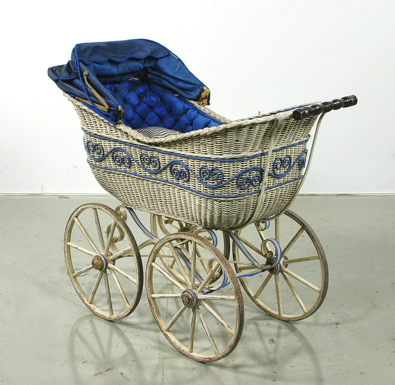 Pram design in manufacture from around 1858 - 1907. Credit Livrustkammaren (The Royal Armoury), Samuel Uhrdin