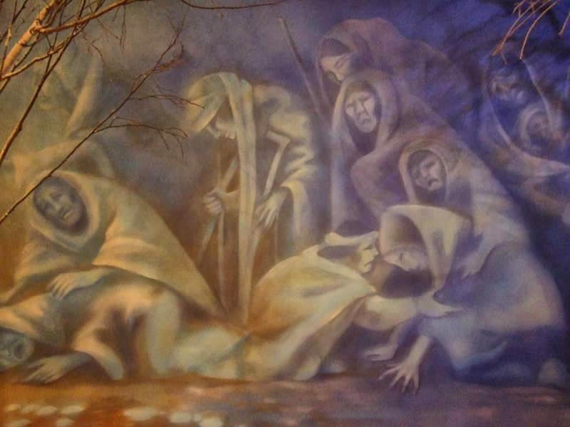 Trail of Tears mural at the Museum of the Cherokee Indian, Cherokee, NC. Credit Nick Chapman, flickr