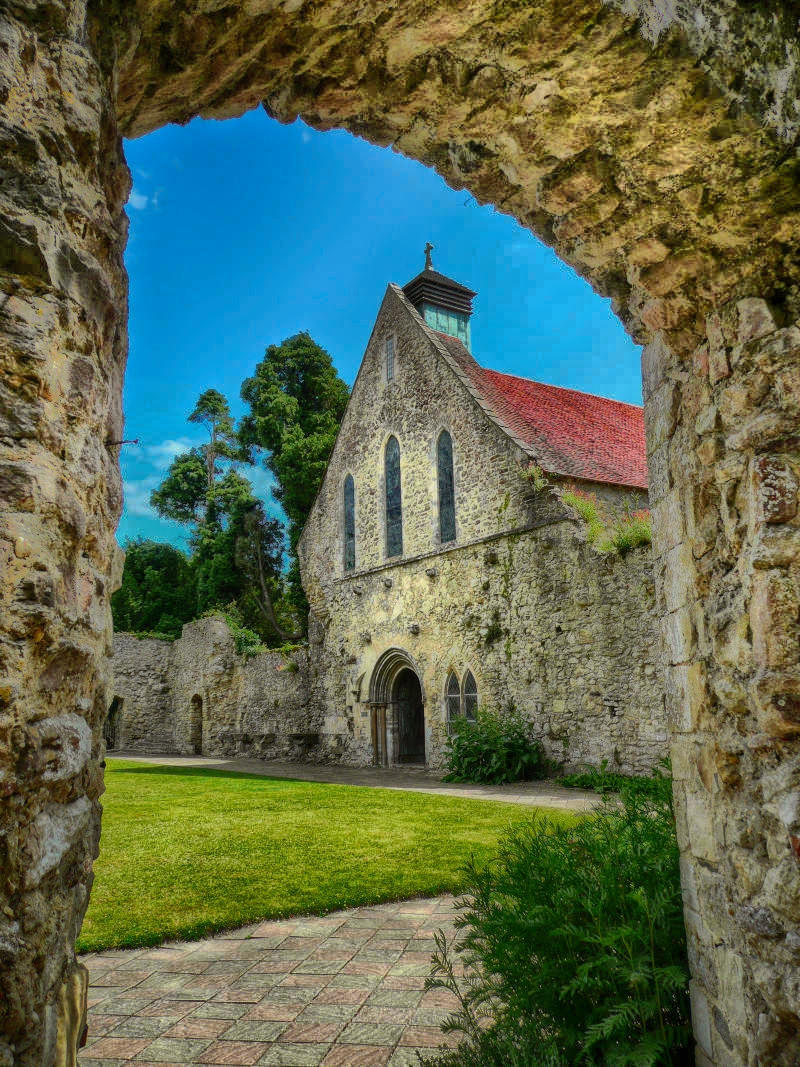 Remains of Outer Wall Around Cloister and Foundations of Beaulieu Abbey Church