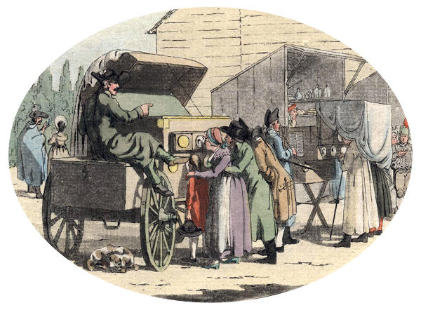 19th-century fairground peep show