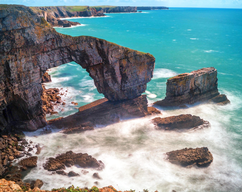 The Green Bridge of Wales, Pembrokeshire. Credit Phil Dolby, flickr