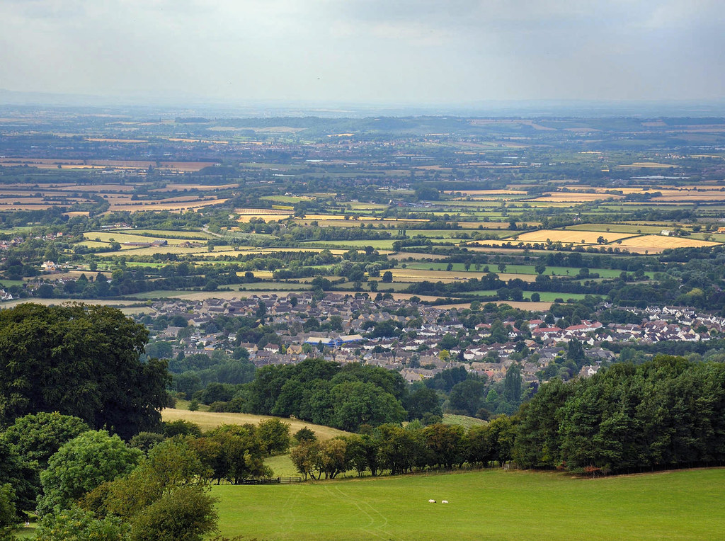 A view of Broadway Village from Broadway Tower. Credit Saffron Blaze