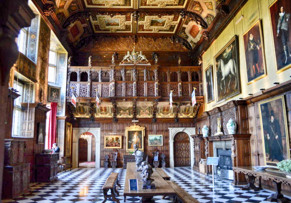 The Marble Hall at Hatfield House in Hertfordshire. Credit Matt Brown