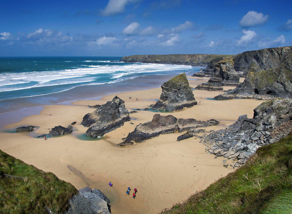 Bedruthan Steps, Cornwall. Credit Bob Radlinski, flickr